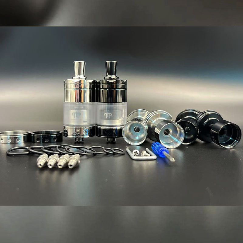 Vafflee vape Diplomat RTA MTL Atomizer 23mm 316ss Polishing Single Coil Rebuildable Tank Bottom Airflow with 3 Chambers And 5 Air pins