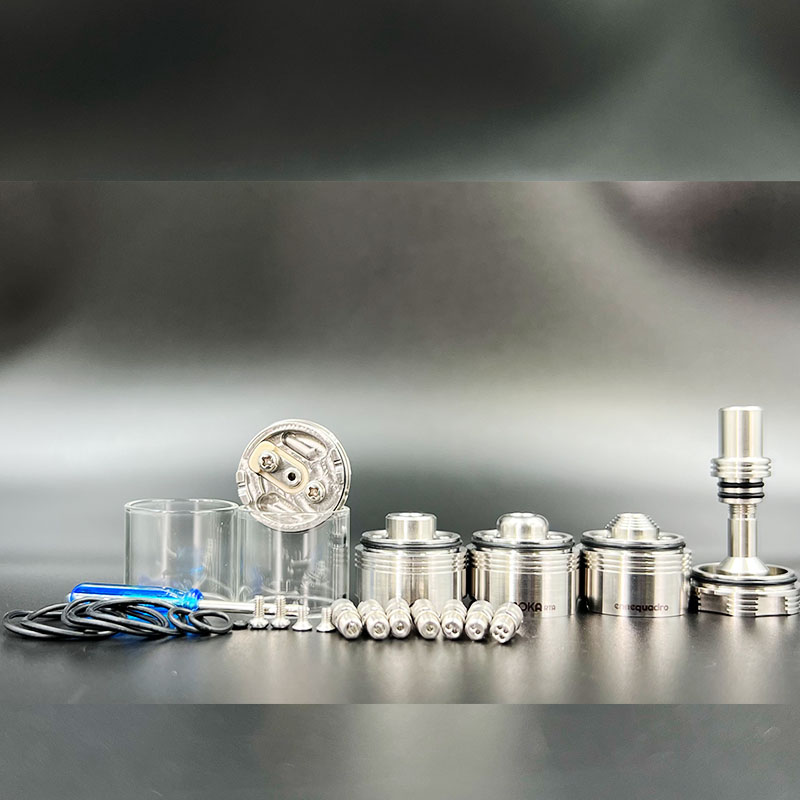 Vafflee Vape Pen MOKA RTA Rebuildable Tank By Ennequadro Mods 22mm 4.5m 3 Chambers Interchangeable 8 Airpins for The Max Customization - Image 5