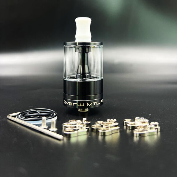 Vafflee Dvarw MTL FL RTA 24mm mtl vape Single Coil Rebuildable Tank Vape rta Atomizer tank 3.5ml / 6.0ml 24mm 316ss glass Atomizer - Image 5