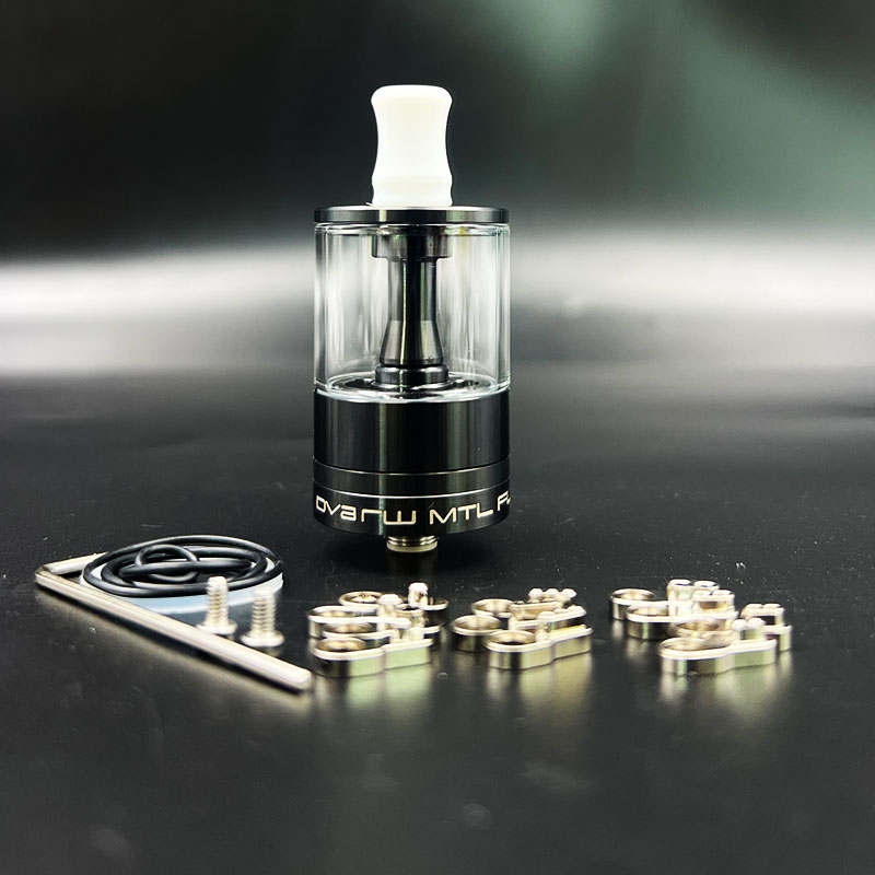 Vafflee Dvarw MTL FL RTA 24mm mtl vape Single Coil Rebuildable Tank Vape rta Atomizer tank 3.5ml / 6.0ml 24mm 316ss glass Atomizer - Image 5
