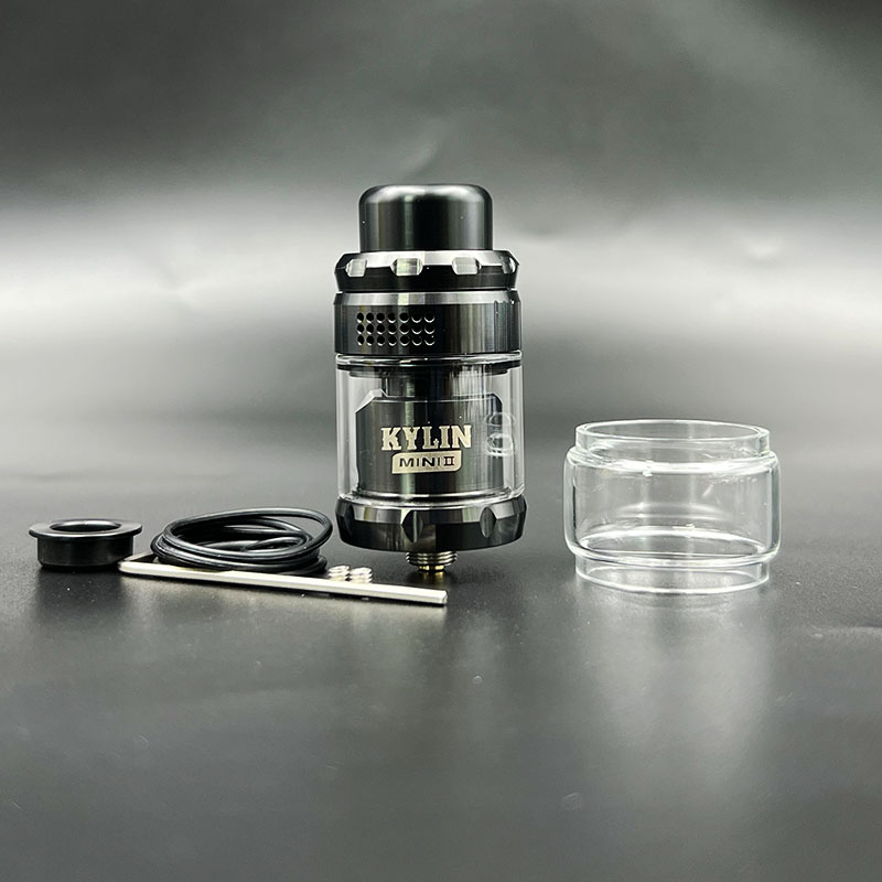Vafflee vape Kylin Mini V2 RTA tank Atomizer rta vape 316ss Single Coil 3ml/5ml 24.4mm Rebuildable 510 Thread E-Cigarette Tank rta - Image 5