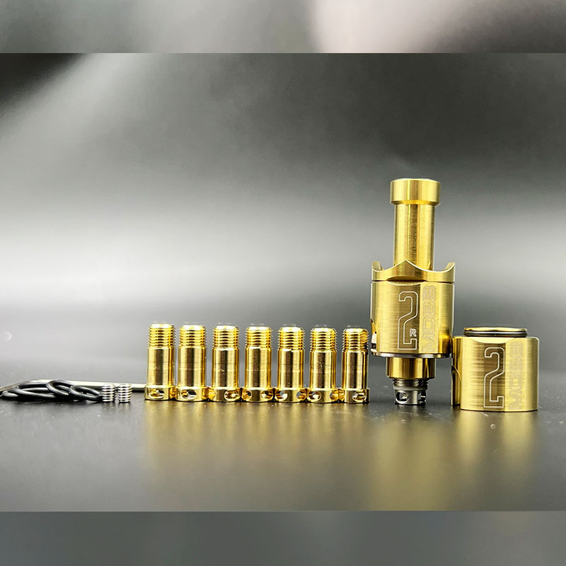 VAFFLEE Monarchy MOBB V2 M2 RBA Bridge Tank With .0 / 1.2 / 1.5 / 1.8 / 2.0 / 2.5 / 3.0mm Pin For SXK BB Billet Box Mod - Image 5