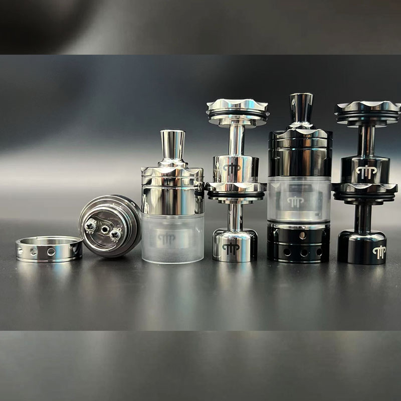 Vafflee vape Diplomat RTA MTL Atomizer 23mm 316ss Polishing Single Coil Rebuildable Tank Bottom Airflow with 3 Chambers And 5 Air pins - Image 2