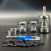 Vafflee vape Diplomat mtl nano Short style RTA Atomizer 23mm 316ss Mirror polishing Top Fill Single Coil Rebuildable Tank Bottom Airflow