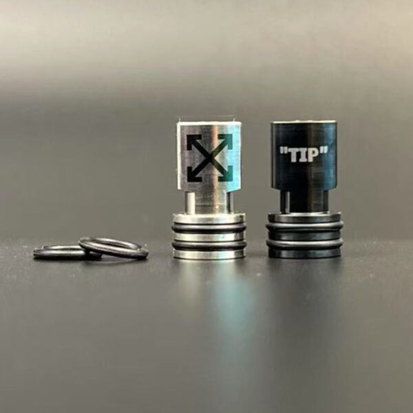 Vafflee Square off tip 510 Drip Tip 316SS Small Caliber Mouthpiece MTL Dripper for Billet BB Tank Box Mod