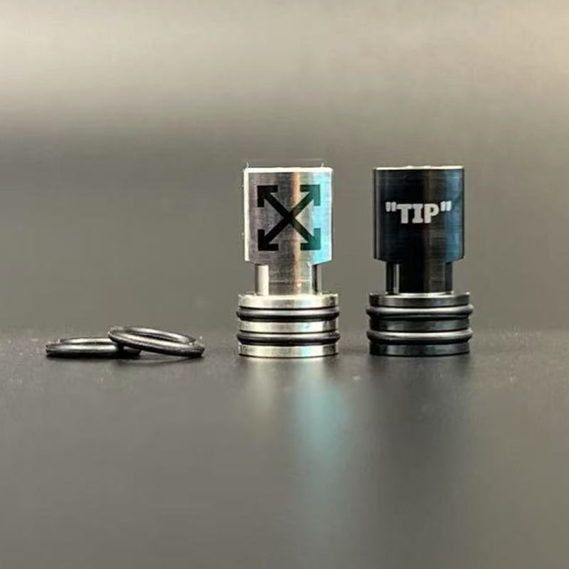Vafflee Square off tip 510 Drip Tip 316SS Small Caliber Mouthpiece MTL Dripper for Billet BB Tank Box Mod