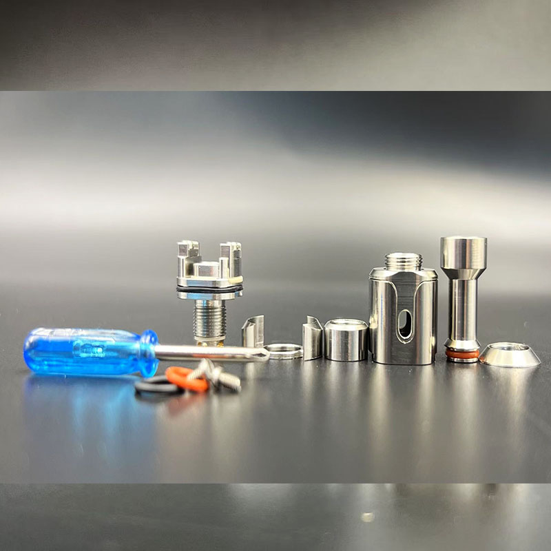 Vafflee Style Maven RBA Bridge 316SS for Billet Box BB Mod Mission XV Boro Tank with 1.0/1.2/1.5/1.8/2.0/2.5/3.0/3.5mm Air Pins - Image 8