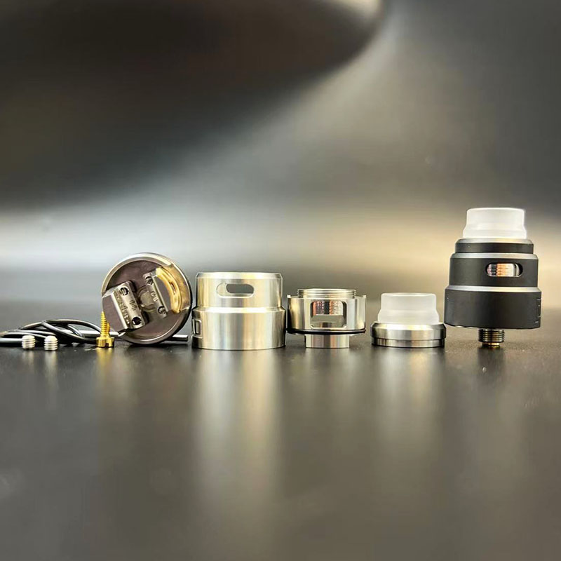 Vafflee Reload S RDA Atomizer 24mm 316ss vape rda Rebuildable Single Coil Tank With Squonk BF PIN - Image 6