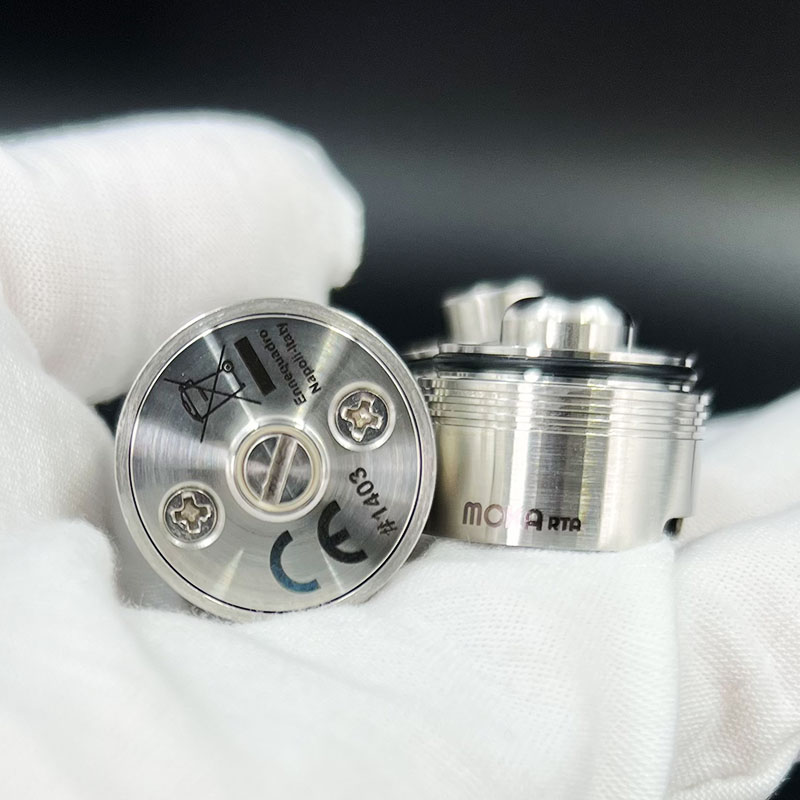 Vafflee Vape Pen MOKA RTA Rebuildable Tank By Ennequadro Mods 22mm 4.5m 3 Chambers Interchangeable 8 Airpins for The Max Customization - Image 6