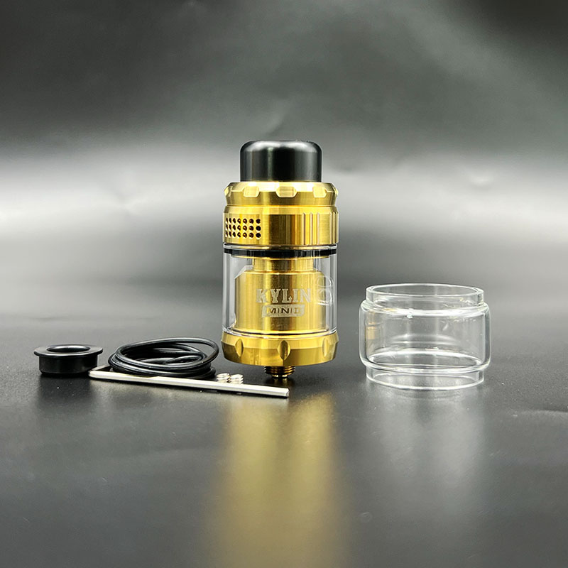 Vafflee vape Kylin Mini V2 RTA tank Atomizer rta vape 316ss Single Coil 3ml/5ml 24.4mm Rebuildable 510 Thread E-Cigarette Tank rta - Image 6