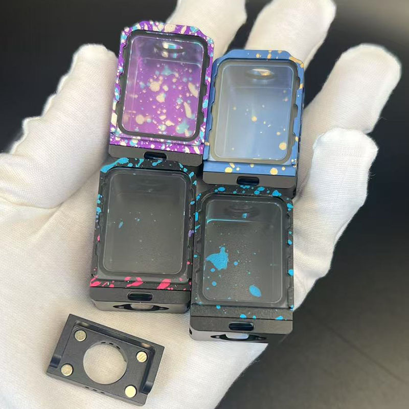 Vaffle Customized WICK'D XO Style Boro Tank WICK D XO Boro Tank aluminum for BB / Billet AIO Box Mod Kit