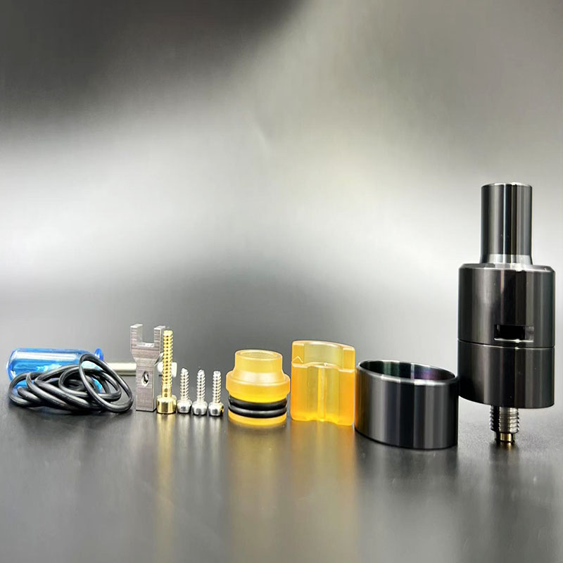 Vafflee Matty RDA Tank Atomizer 316SS double Single Coil Rebuilding Dripping Tank With Squonk BF PIN 24mm Ring For 510 Vape BOX Mod - Image 8