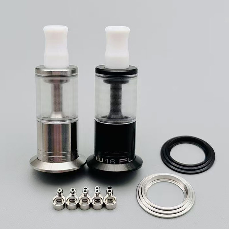 Vafflee Dvarw 16 FL RTA Rebuildable Tank SS316 2.0ml 16mm Diameter with Full Airflow Inserts Set Single Coil Vape Atomizers - Image 8