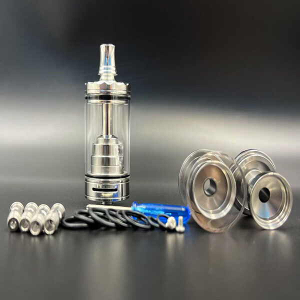 Vafflee Style Diplomat RDL RTA Atomizer 23mm Mirror Polished Single Coil Rebuildable Tank with 2.0/2.5/3.0/3.5/4.0mm air pin - Image 7