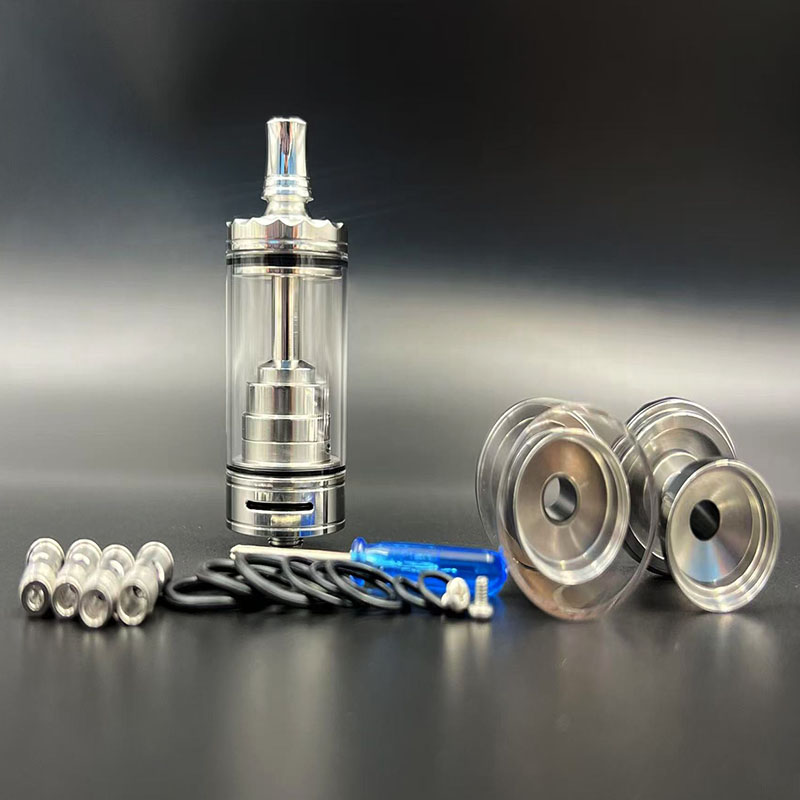 Vafflee Style Diplomat RDL RTA Atomizer 23mm Mirror Polished Single Coil Rebuildable Tank with 2.0/2.5/3.0/3.5/4.0mm air pin - Image 7