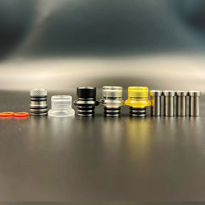 Vafflee Mission Style 510 Drip Tip Set 1.5mm 2.5mm 3.7mm 4.5mm With 4 Replacement for SXK BB Box Mod Vape Mouthpiece Accessories - Image 4
