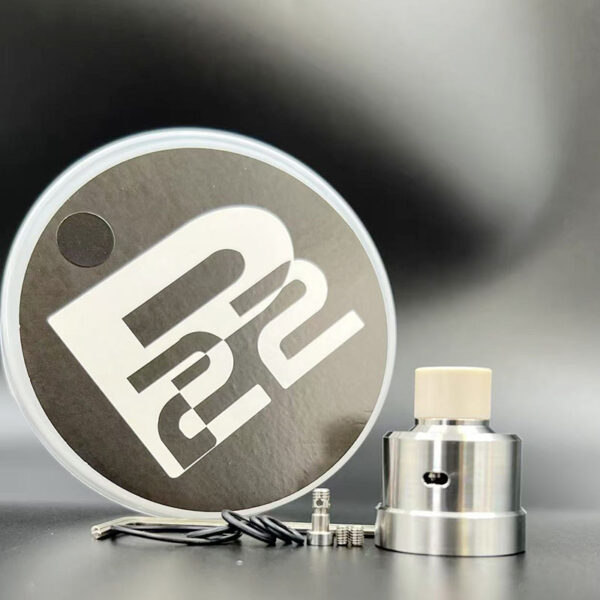 Vafflee Monarchy P22 RDA Vape atomizer 316ss 22mm Rebuildable Dripping Dual Coil Vape rda tank with BF Pin Squonks 24mm Ring - Image 7