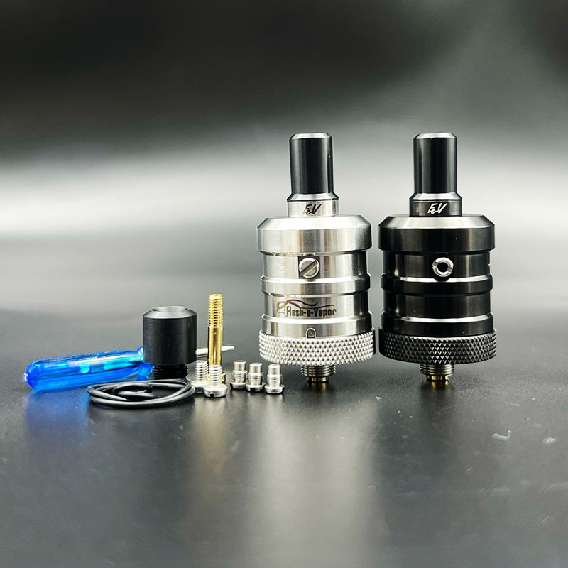 Vafflee Flash-e-Vapor BF-1 Squonker RDA Tank MTL Atomizer 23mm 316ss Single Coil Vape Vaporizer with 0.8/0.9/1.0/2.0mm air screw