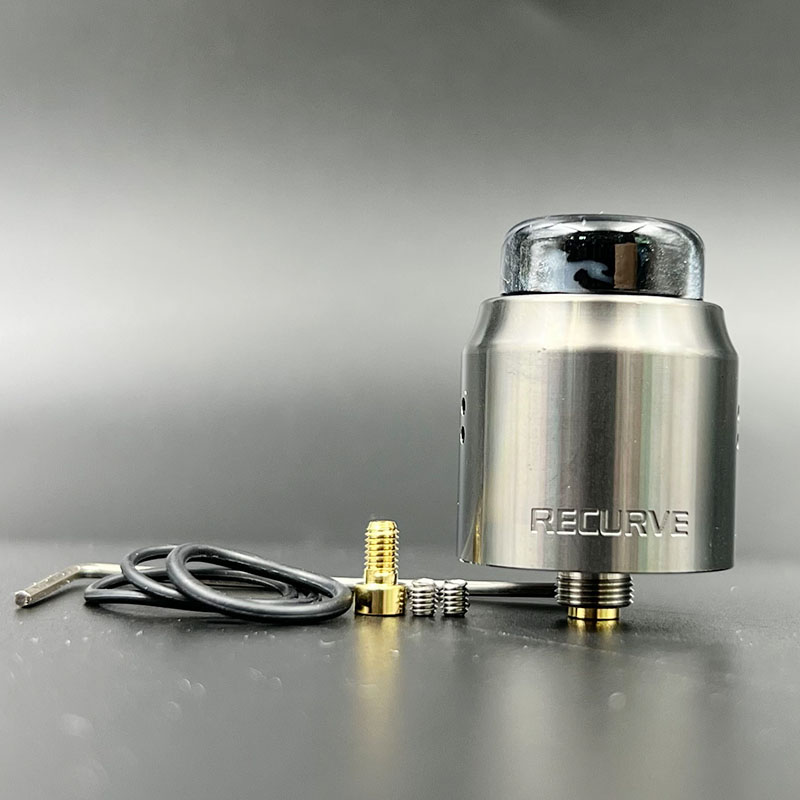 Vafflee recurve rda atomizer 24mm dual coil vape tank with squonk bf pin for electronic cigarette box mod - Image 7