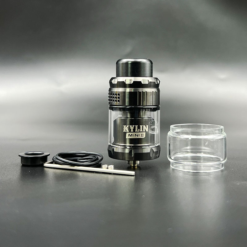 Vafflee vape Kylin Mini V2 RTA tank Atomizer rta vape 316ss Single Coil 3ml/5ml 24.4mm Rebuildable 510 Thread E-Cigarette Tank rta - Image 7