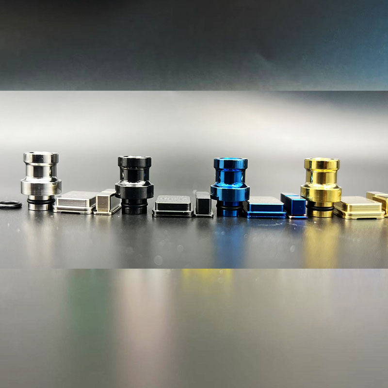 Vafflee Replacement Drip Tip + Fire Button + VW Button Set for dotMod x Sturdy MFG aio mod