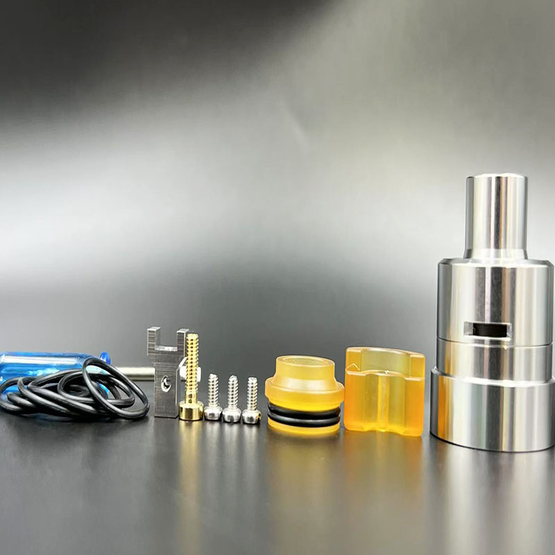 Vafflee Matty RDA Tank Atomizer 316SS double Single Coil Rebuilding Dripping Tank With Squonk BF PIN 24mm Ring For 510 Vape BOX Mod - Image 9
