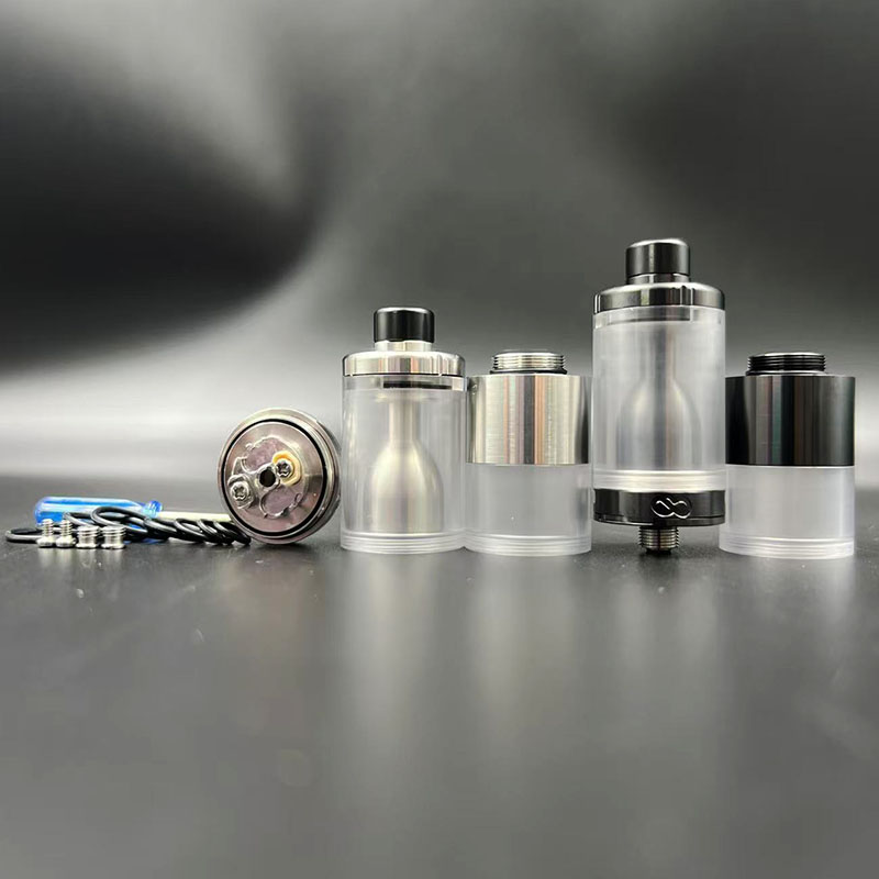Vafflee CloudOneX Cloud One X RTA Rebuildable Tank Atomizer 3.3ml 22mm Diameter SS316 Delrin Drip Tip for 510 Thread Vape Mod