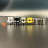 Vafflee Mission Style 510 Drip Tip Set 1.5mm 2.5mm 3.7mm 4.5mm With 4 Replacement for SXK BB Box Mod Vape Mouthpiece Accessories