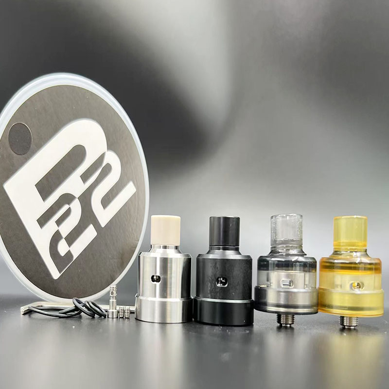 Vafflee Monarchy P22 RDA Vape atomizer 316ss 22mm Rebuildable Dripping Dual Coil Vape rda tank with BF Pin Squonks 24mm Ring - Image 8