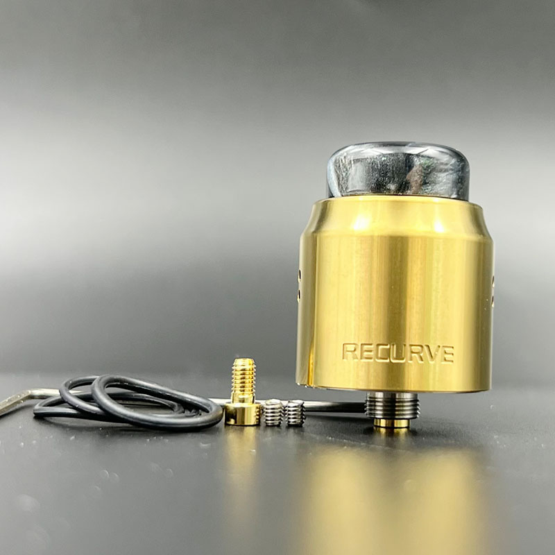 Vafflee recurve rda atomizer 24mm dual coil vape tank with squonk bf pin for electronic cigarette box mod - Image 8
