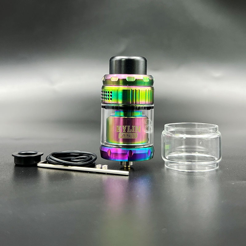 Vafflee vape Kylin Mini V2 RTA tank Atomizer rta vape 316ss Single Coil 3ml/5ml 24.4mm Rebuildable 510 Thread E-Cigarette Tank rta - Image 8