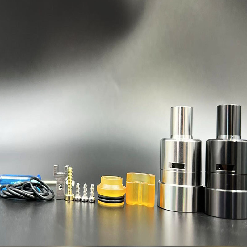 Vafflee Matty RDA Tank Atomizer 316SS double Single Coil Rebuilding Dripping Tank With Squonk BF PIN 24mm Ring For 510 Vape BOX Mod