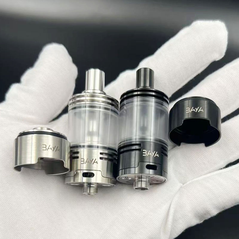 Vafflee Baya RTA Atomizer 316ss 22mm 4.2ml Single Coil Rebuildable Tank With 1.0/1.5/2.0/2.5mm AFC Pins Аnd Side Air Kit - Image 8