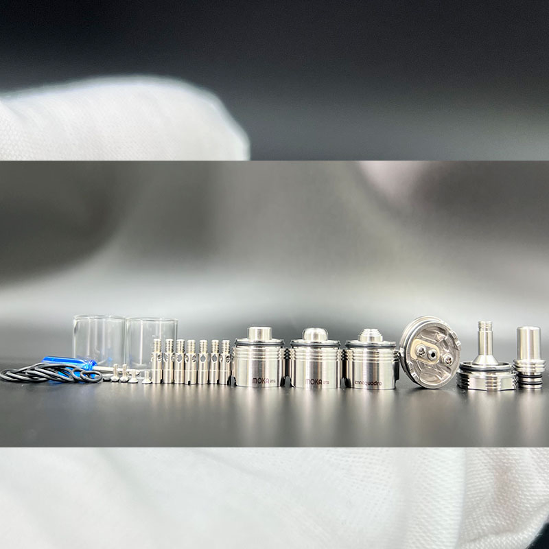 Vafflee Vape Pen MOKA RTA Rebuildable Tank By Ennequadro Mods 22mm 4.5m 3 Chambers Interchangeable 8 Airpins for The Max Customization - Image 9