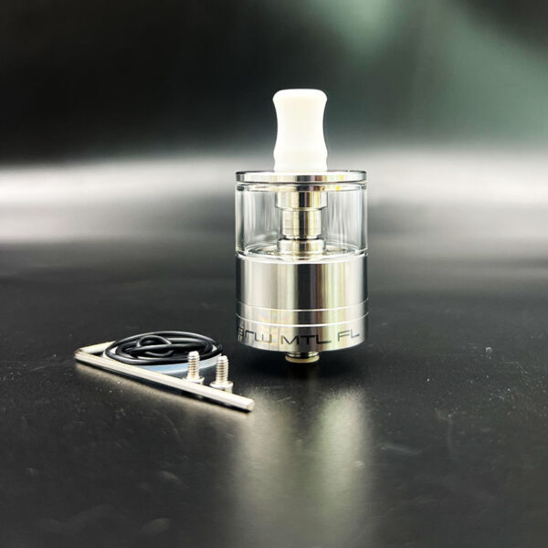 Vafflee Dvarw MTL FL RTA 24mm mtl vape Single Coil Rebuildable Tank Vape rta Atomizer tank 3.5ml / 6.0ml 24mm 316ss glass Atomizer - Image 9