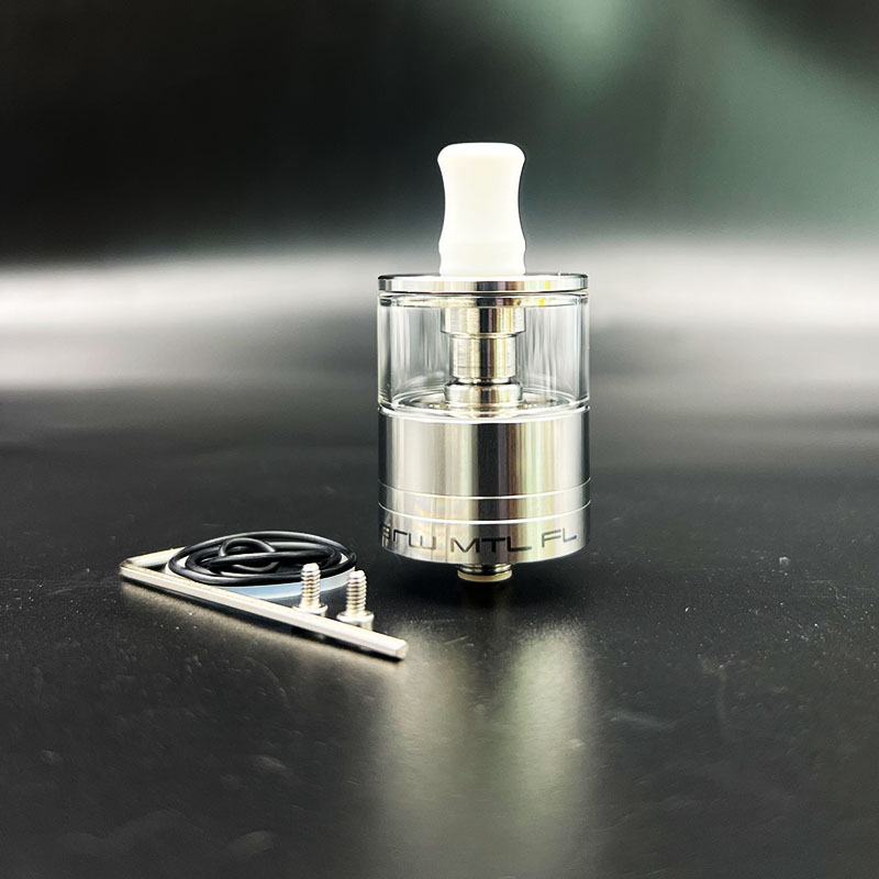 Vafflee Dvarw MTL FL RTA 24mm mtl vape Single Coil Rebuildable Tank Vape rta Atomizer tank 3.5ml / 6.0ml 24mm 316ss glass Atomizer - Image 9