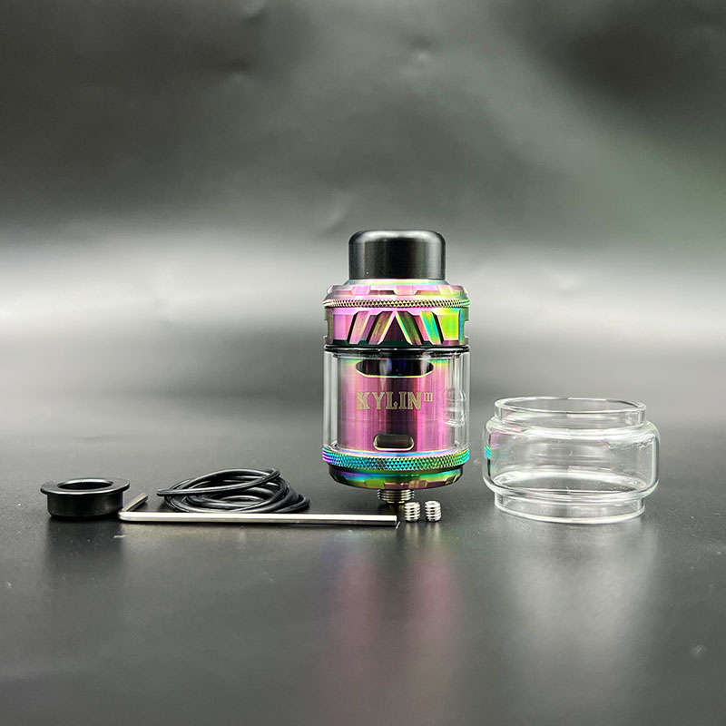 Vafflee Kylin V3 RTA Atomizer 6ml 25mm Single/Dual Coil Creative Honeycomb Airflow Rebuildable Tank Vape E-Cigarette - Image 9