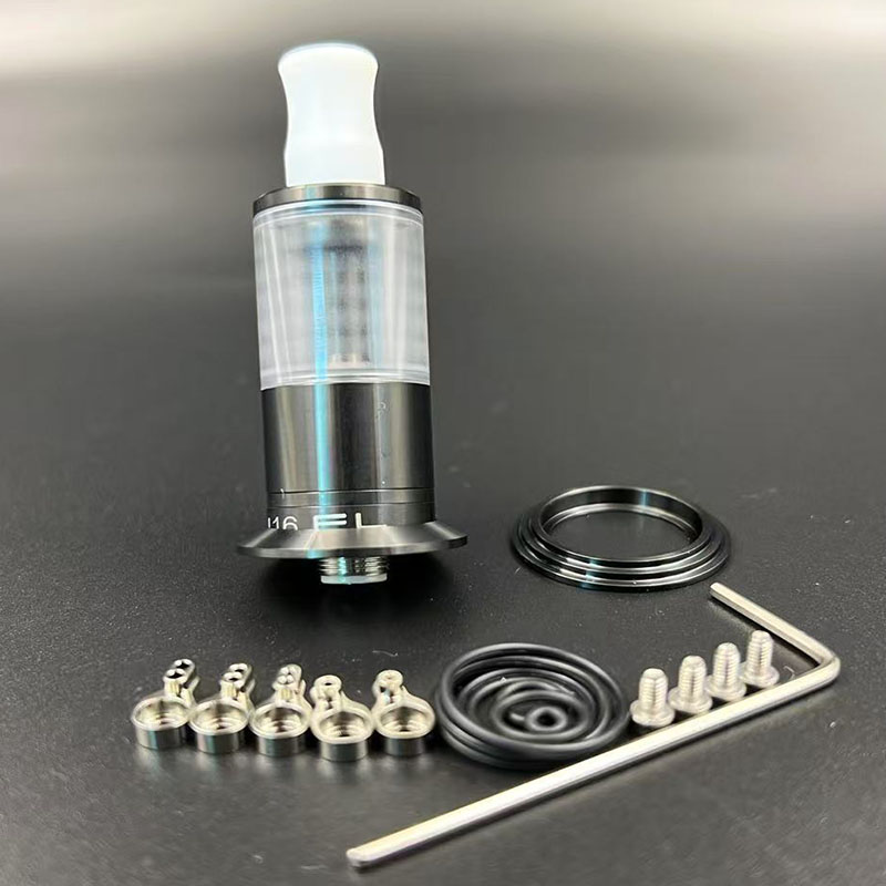 Vafflee Dvarw 16 FL RTA Rebuildable Tank SS316 2.0ml 16mm Diameter with Full Airflow Inserts Set Single Coil Vape Atomizers - Image 11