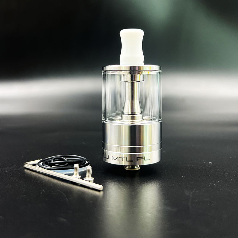 Vafflee Dvarw MTL FL RTA 24mm mtl vape Single Coil Rebuildable Tank Vape rta Atomizer tank 3.5ml / 6.0ml 24mm 316ss glass Atomizer - Image 10