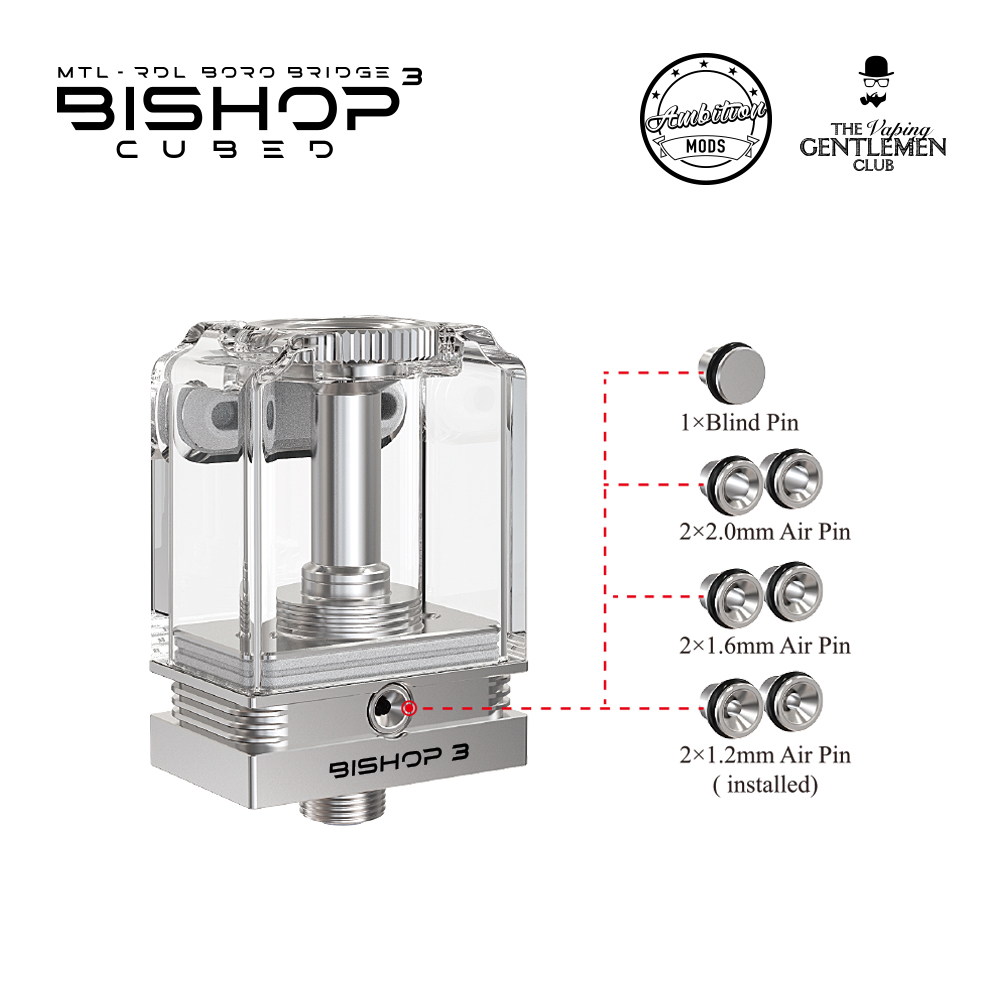 Authentic Original Ambition Mods Bishop 3 Bishop³ Cubed RBA Boro Tank for SXK BB/Billet box aio mod - Image 10