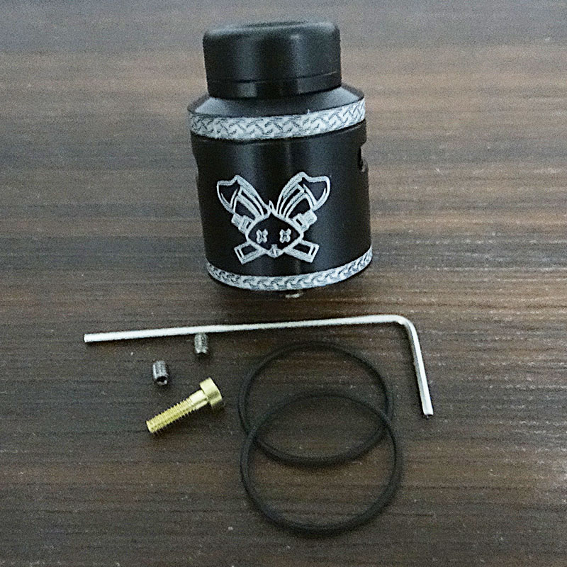 Vafflee Dead Rabbit V2 RDA Atomizer with Squonk BF PIN Dual Coil deck Vape Tank 24mm rda - Image 3