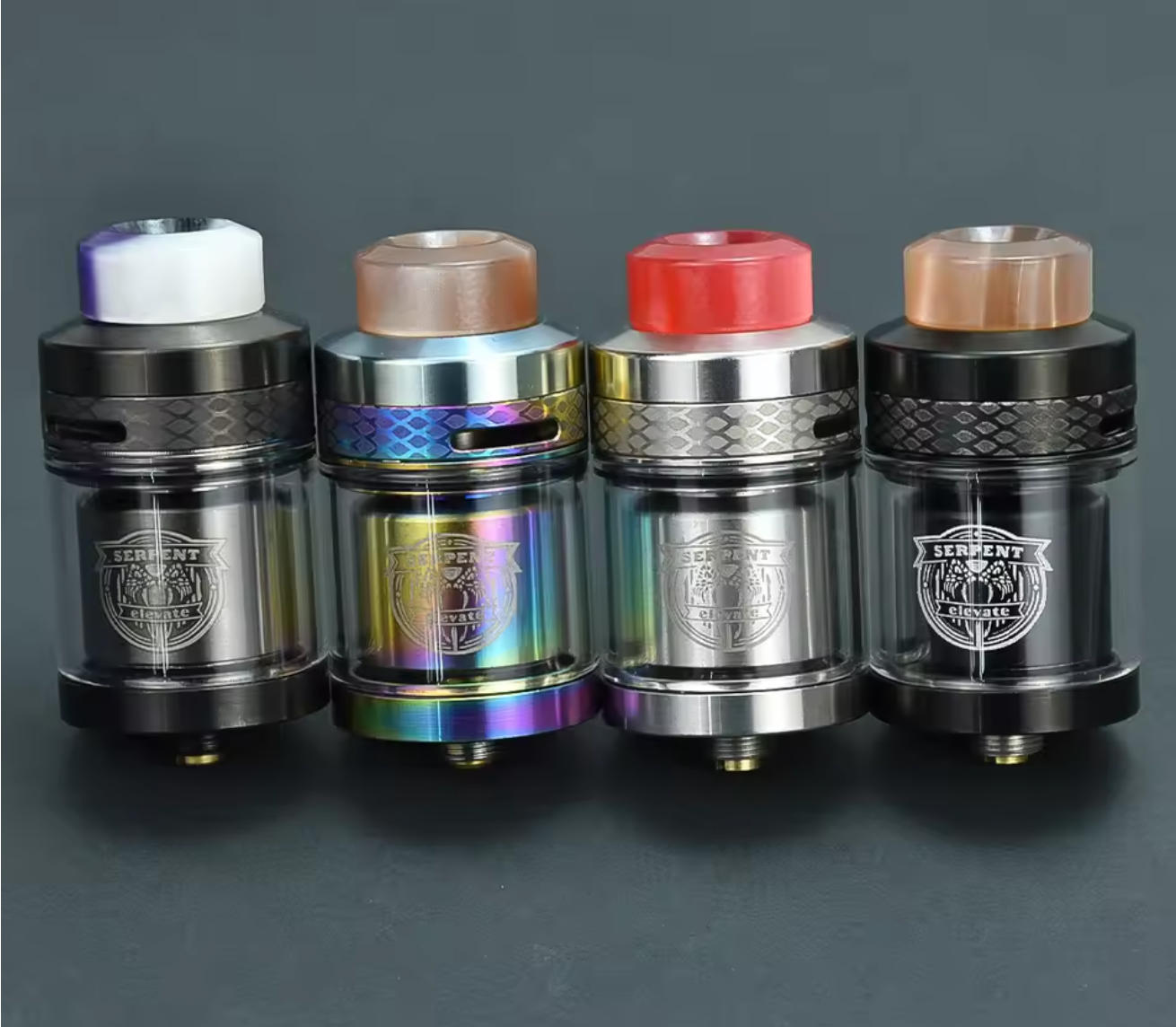 Vafflee SERPENT ELEVATE RTA 24mm vape atomizer 3.5ml/4.5ml tank rebuildable Top Filling Airflow Adjustable e-cigarette rta