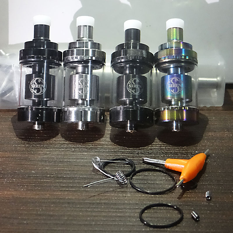 Vafflee Siren V2 GTA MTL RTA Rebuildable Atomizer 2ml/4.5ml 24mm Diameter 510 Thread RTA Tank Bottom Airflow Adjustment Vape Pen - Image 17