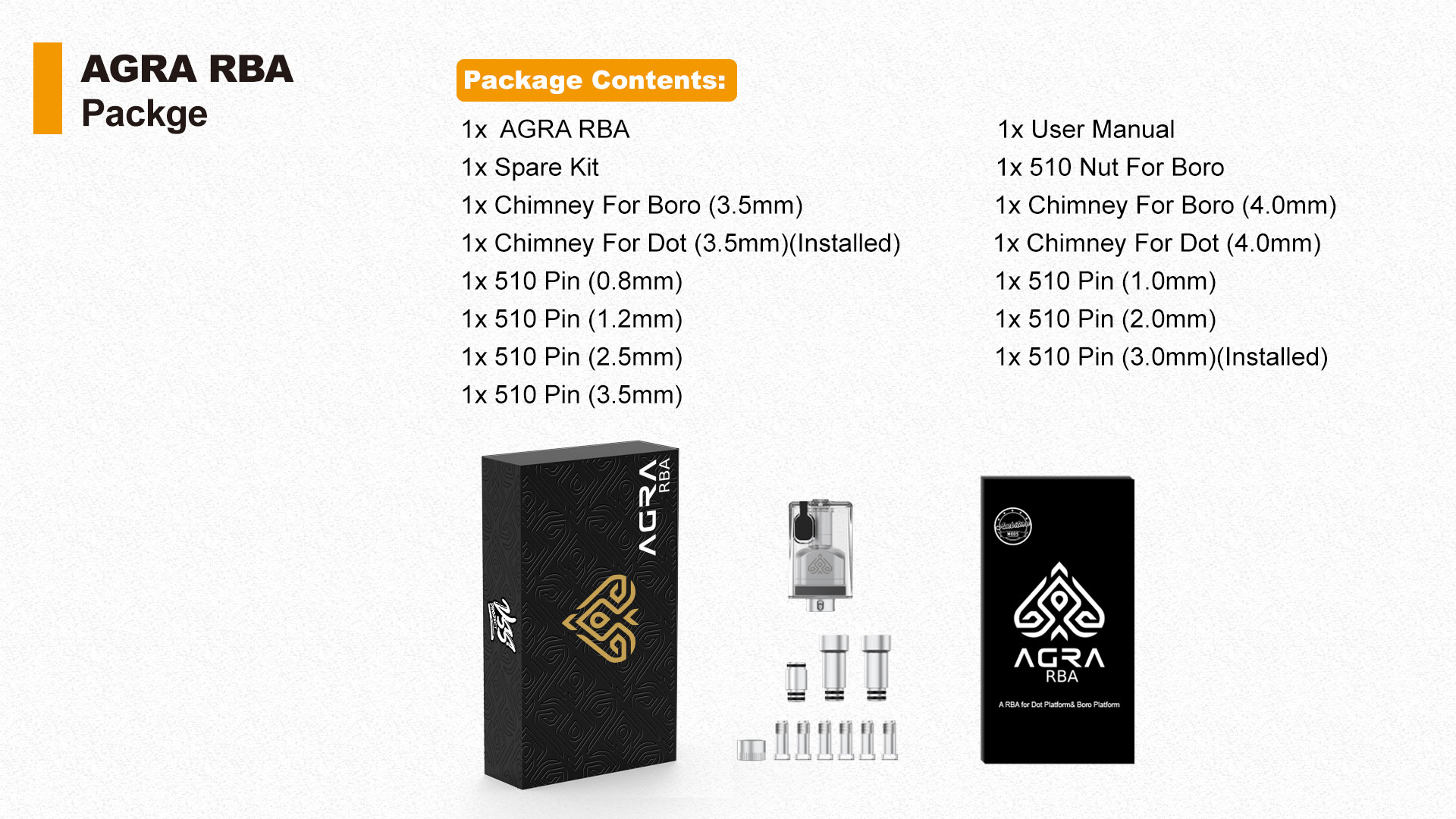 Authentic Ambition Mods AGRA RBA Boro Tank Bottom Airflow Adjustable System with 7 Air Pins for BB Billet Box DTL RDL MTL Vaping Styles - Image 10