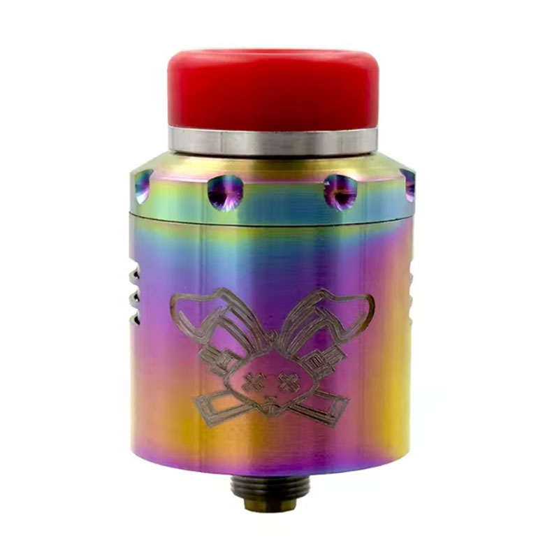 Vafflee Dead Rabbit V3 RDA 24mm Tank Single/Dual Coil Steel Material Atomizer 510 Squonk for 510 Thread Mod - Image 5
