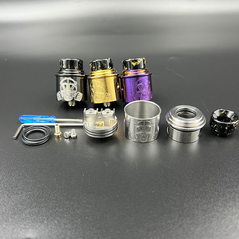 Vafflee Apocalypse RDA GEN 2 RDA with squonk BF PIN 24mm Atomizer Single Coil or Dual Coils Rebuildable Tank for 510 thread vape mods - Image 2