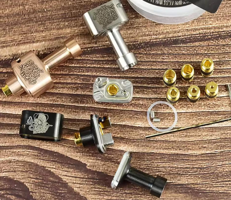 VAFFLEE Wickd Remixd Sturdy MFG Style RBA Bridge for BB Billet Boro Tank 1.2–4.5mm Air Pins Rebuildable Vape Atomizer - Image 4