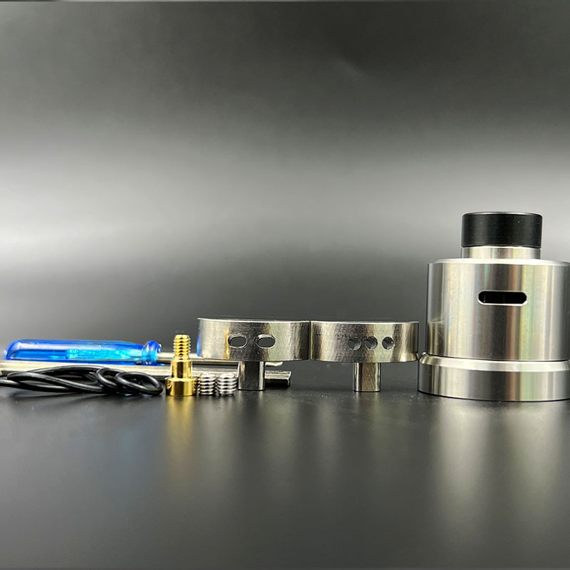 Vafflee Ecig Vape Pen Atomizer Wick D RDA Rebuildable Tank with BF Pin 22mm 316 SS for 510 Thread Box Mod Mechanical Mods - Image 6