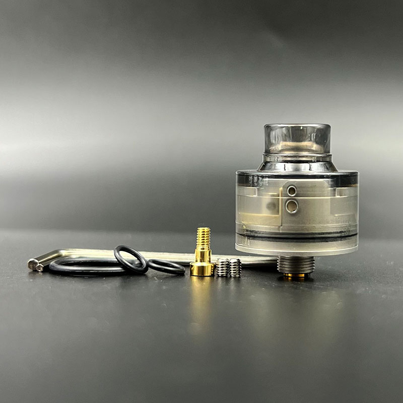 Vafflee HAKU VENNA V2 RDA 316SS 22mm Atomizer Single Coil airflow intake adjustable Rebuildable Vape Vaporizer Tank with BF squonk - Image 6