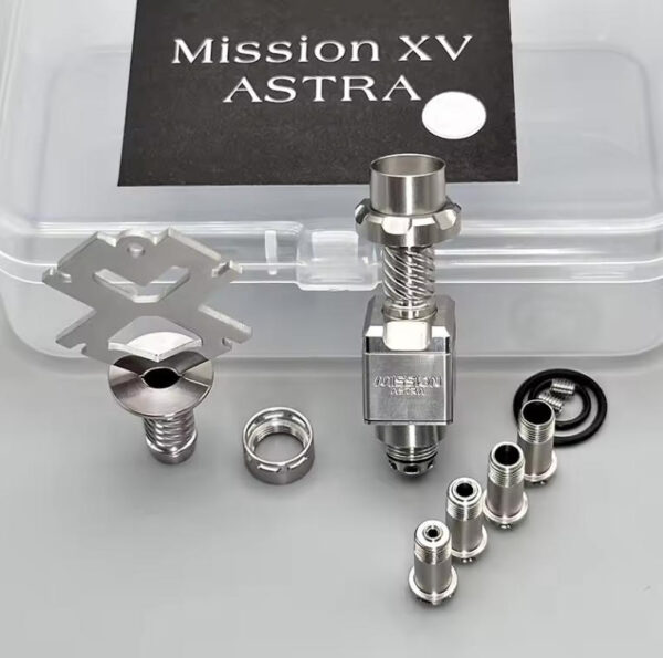 VAFFLEE MISSION XV Astra Style RBA Rebuildable Bridge 316ss with 1.2, 2 ...